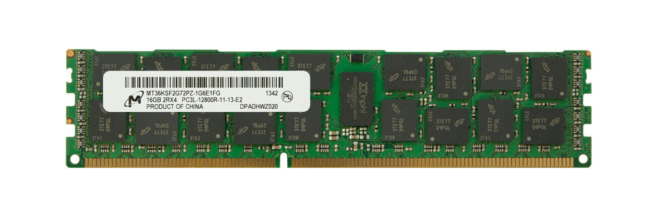 Micron 16GB(1 x 16GB) MT36KSF2G72PZ-1G6E1FG PC3L-12800R DDR3 ECC Server
