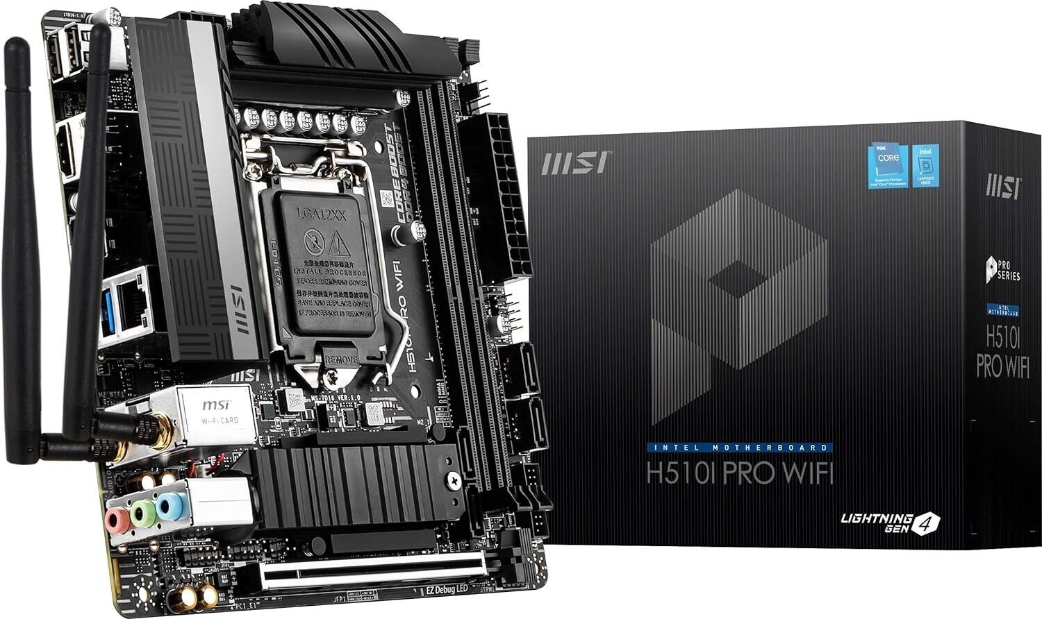 MSI H510I PRO WiFi ProSeries Intel Motherboard New Open Box