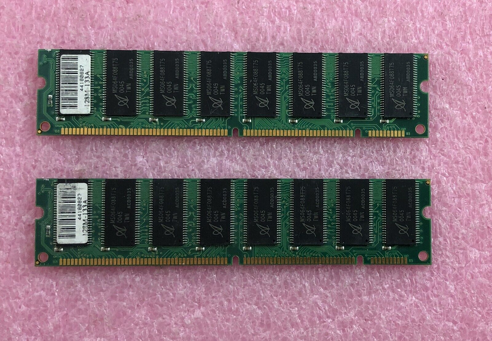 2 X 128MB A-DATA PC-133 NON-ECC MEMORY SDRAM 44180827 - 256MB TOTAL