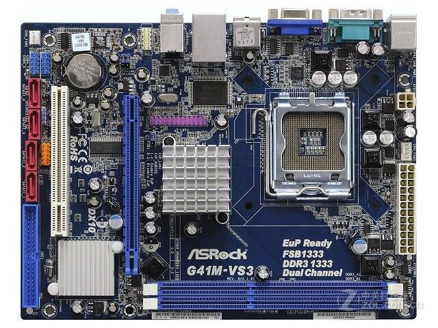 For ASROCK G41M-VS3 motherboard G41 LGA775 2*DDR3 8G VGA M-ATX Tested ok