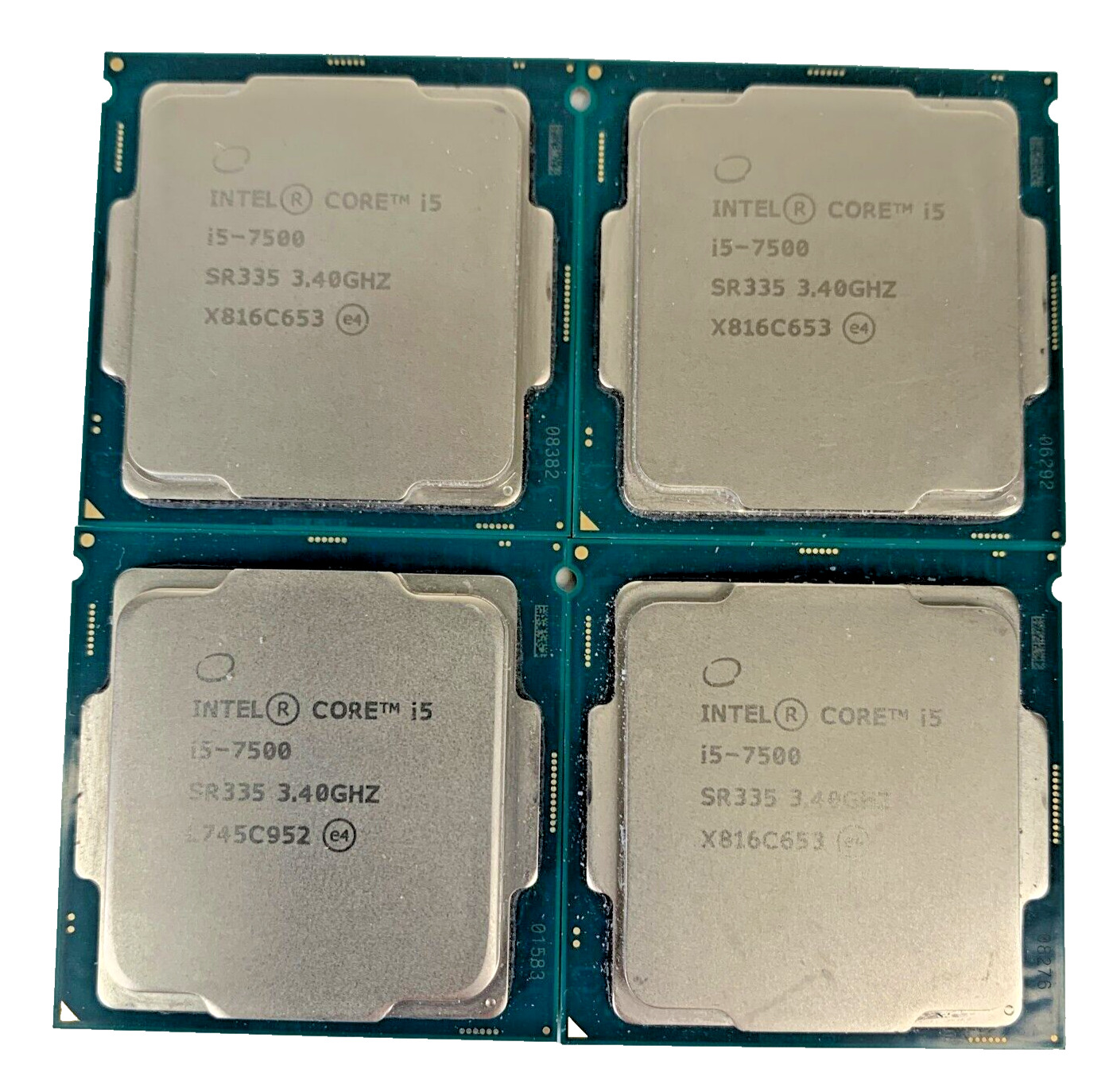 (Lot of 4) Intel Core i5-7500 3.40GHz 6MB Cache 8 GT/s SR335 CPU Processor