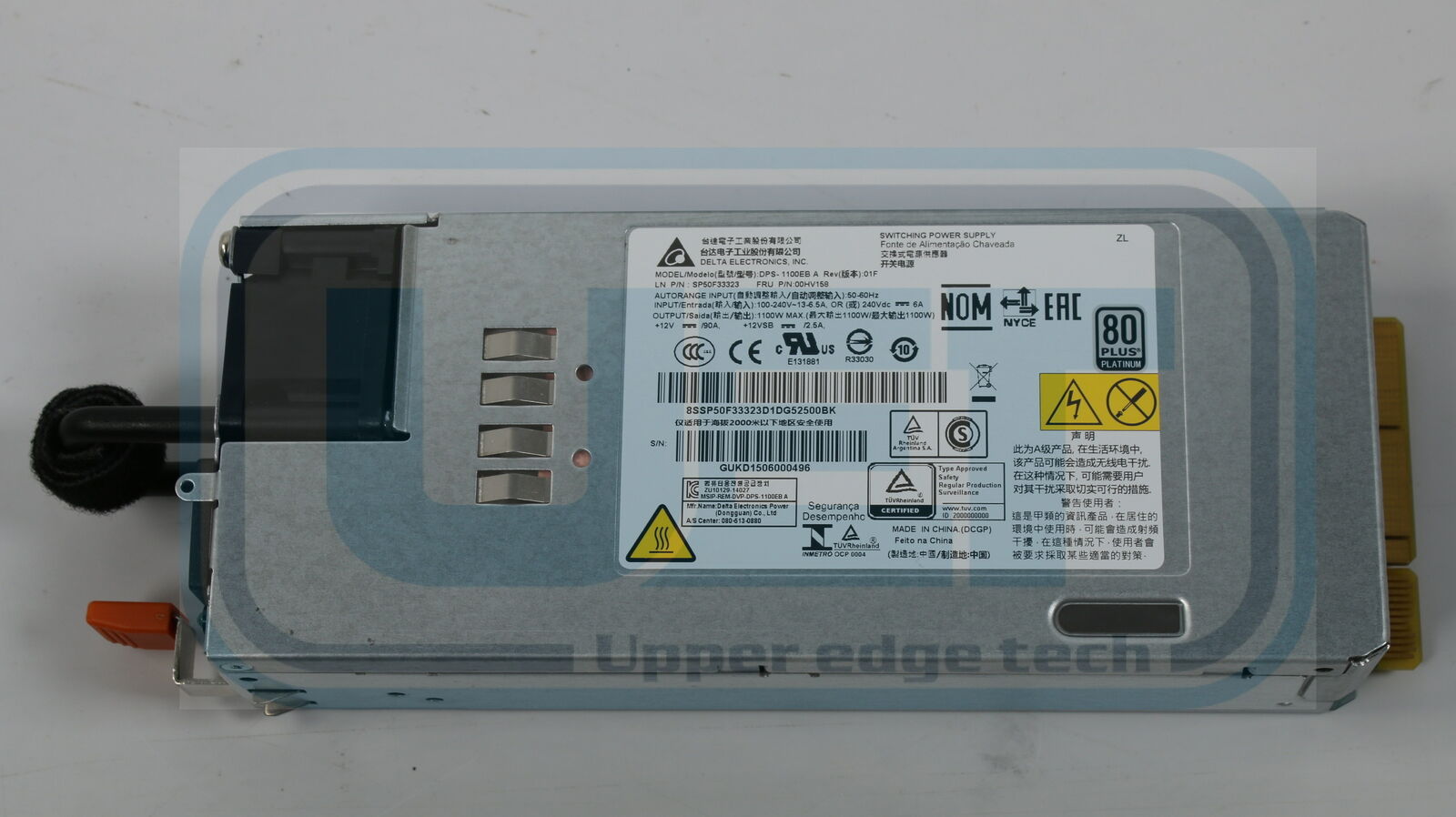 Lenovo ThinkServer RD350-70EE 00HV158 1100W Power Supply Tested Warranty
