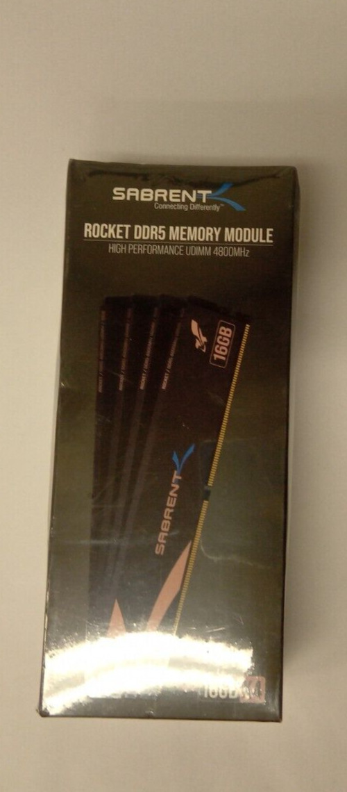 Sabrent Rocket DDR5 Memory Module 16GBx4 High Performance UDIMM 4800MHz