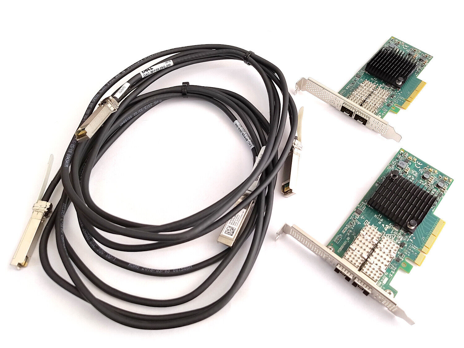 25Gbe Networking Kit HP Mellanox ConnectX-4 LX 640SFP28 25GB DAC 2x 3m Cable