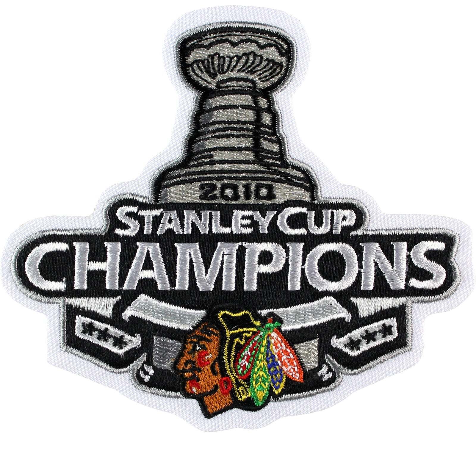 2010 NHL Stanley Cup Finals Patch Jersey Chicago Blackhawks Champions Hockey