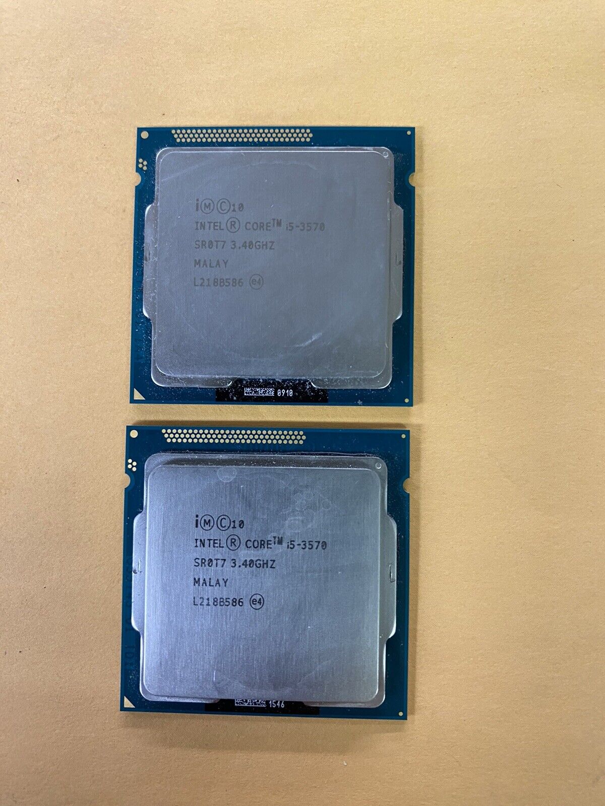 (Lot of 2) Intel Core i5-3570 3.40GHz Quad-Core CPU SR0T7 LGA1155 - CPU407