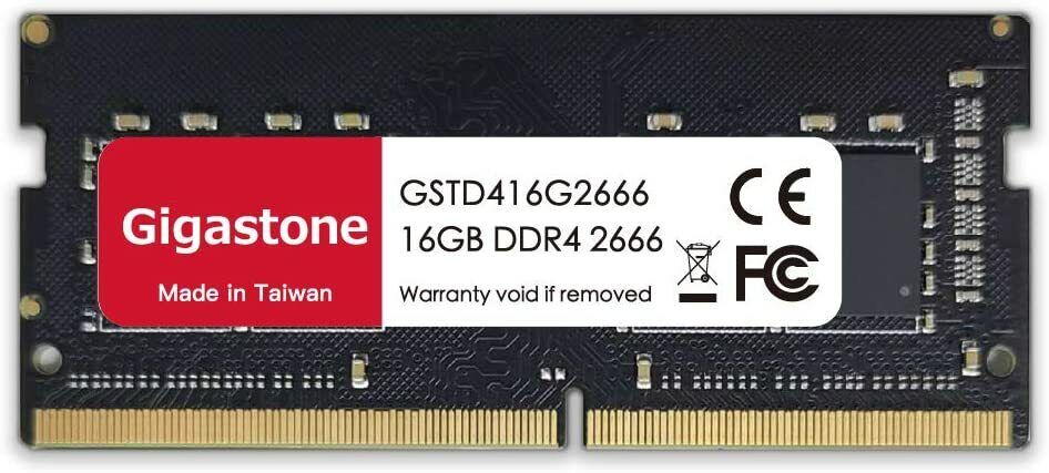 Gigastone DDR4 16GB 2666MHz PC4-21300 CL19 1.2V SODIMM 260 Pin Ram Upgrade