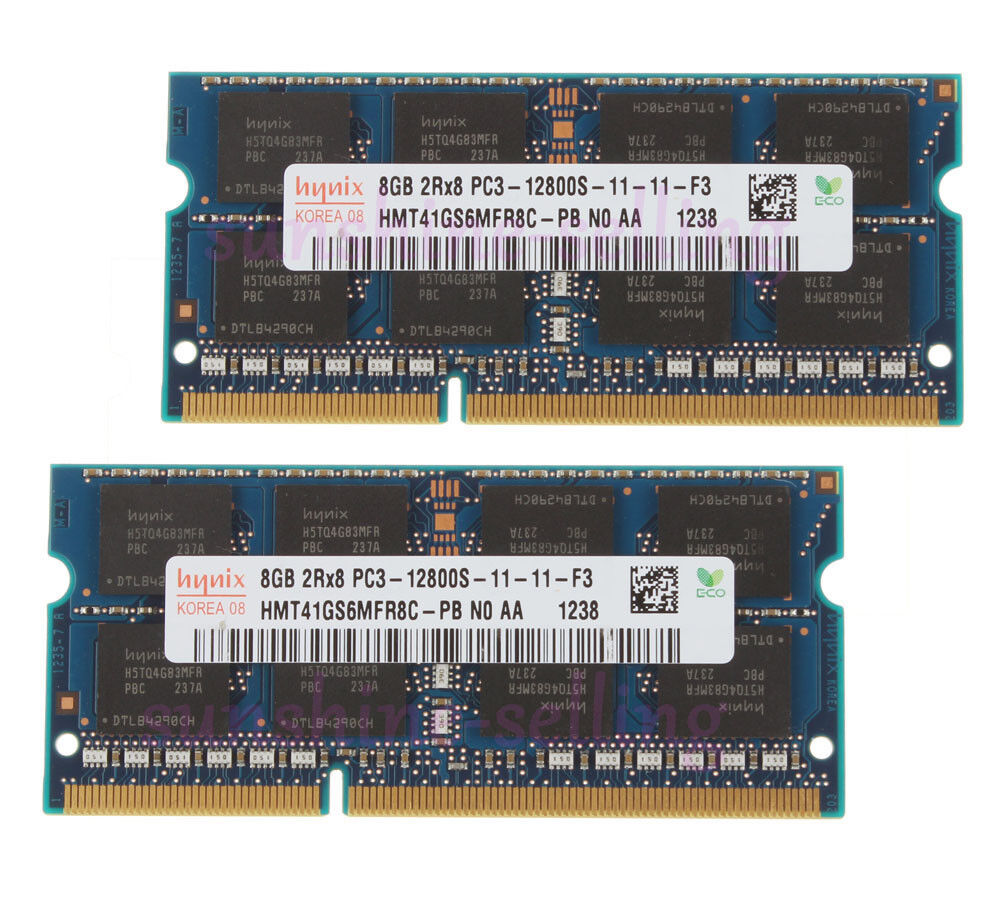 Hynix 2X 8GB PC3-12800 DDR3 1600MHz Memory for MacBook Pro 13\