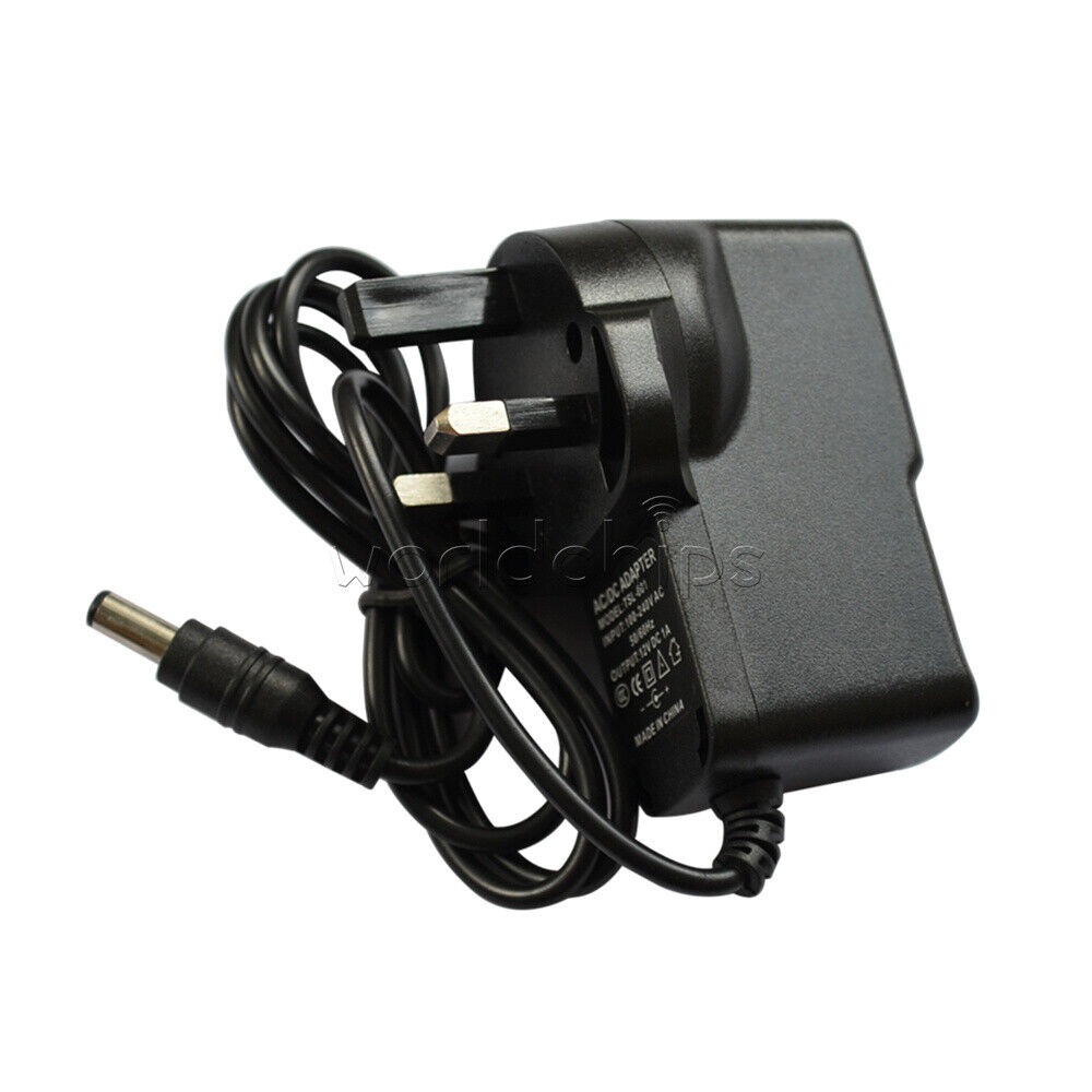 US/UK/AU Wall Plug AC100V-240V to DC12V 1A Power Supply Adapter 5.5X2.1MM Plug
