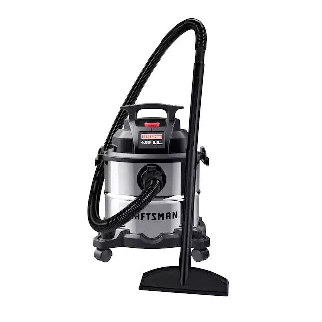 CRAFTSMAN 5-Gallons 4-HP Corded Wet/Dry Shop Vacuum with Accessories Included