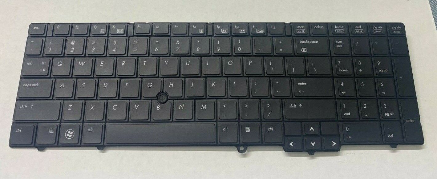Genuine HP EliteBook 8450W Laptop US English Keyboard - 595790-001