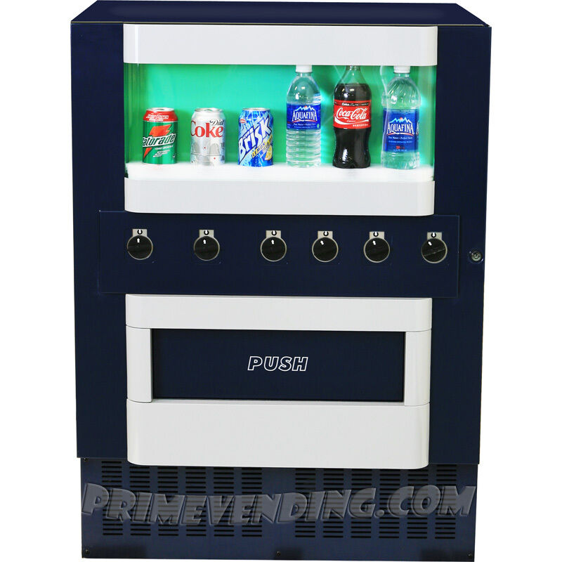 Soda Vending Machine, Vends Can, Bottle, Water & Energy Drink Beverages, Compact
