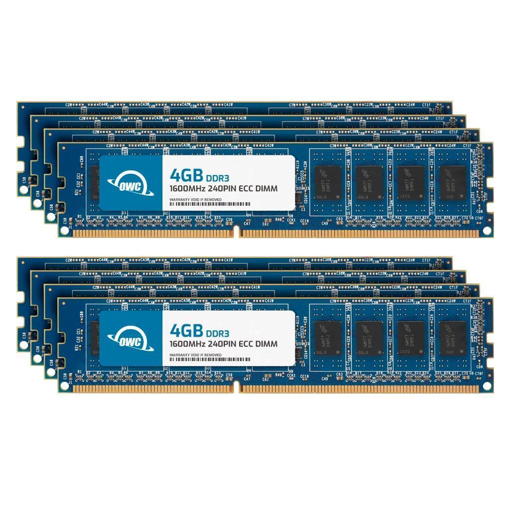 OWC 32GB (8x4GB) DDR3L 1600MHz 1Rx8 ECC Unbuffered 240-pin DIMM Memory RAM