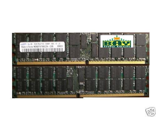 4GB (2X2GB) DDR2-667 PC2-5300 ECC Register Samsung 