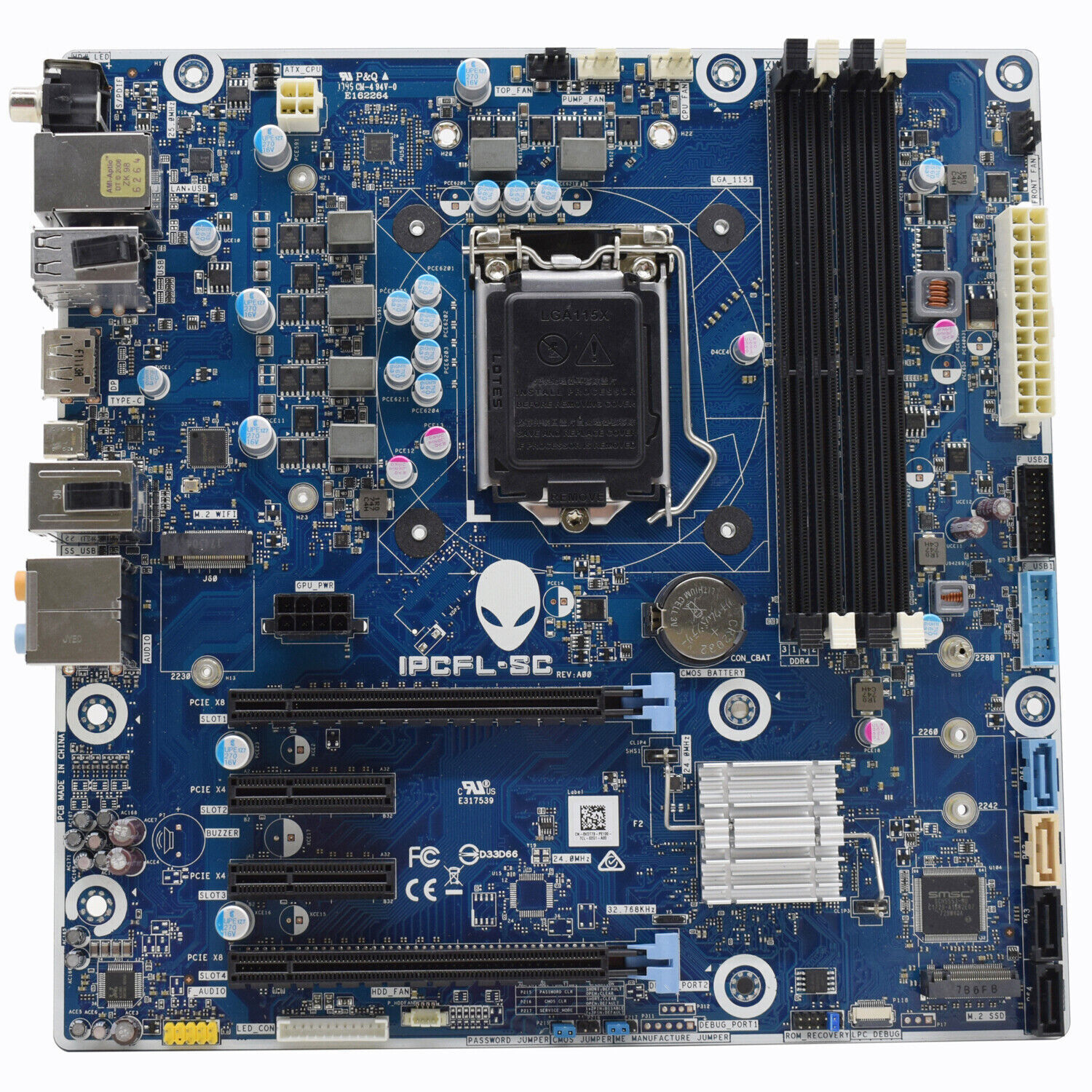 For Dell Alienware Aurora R7 Z370 motherboard VDT73 IPCFL-SC DDR4 LGA1151Tested