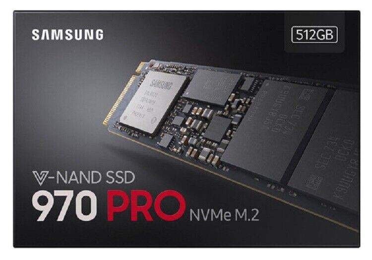 Samsung 970 PRO SSD 512GB M.2 2280 NVMe PCIe 3.0 TLC 512G MZ-V7P512BW Retail