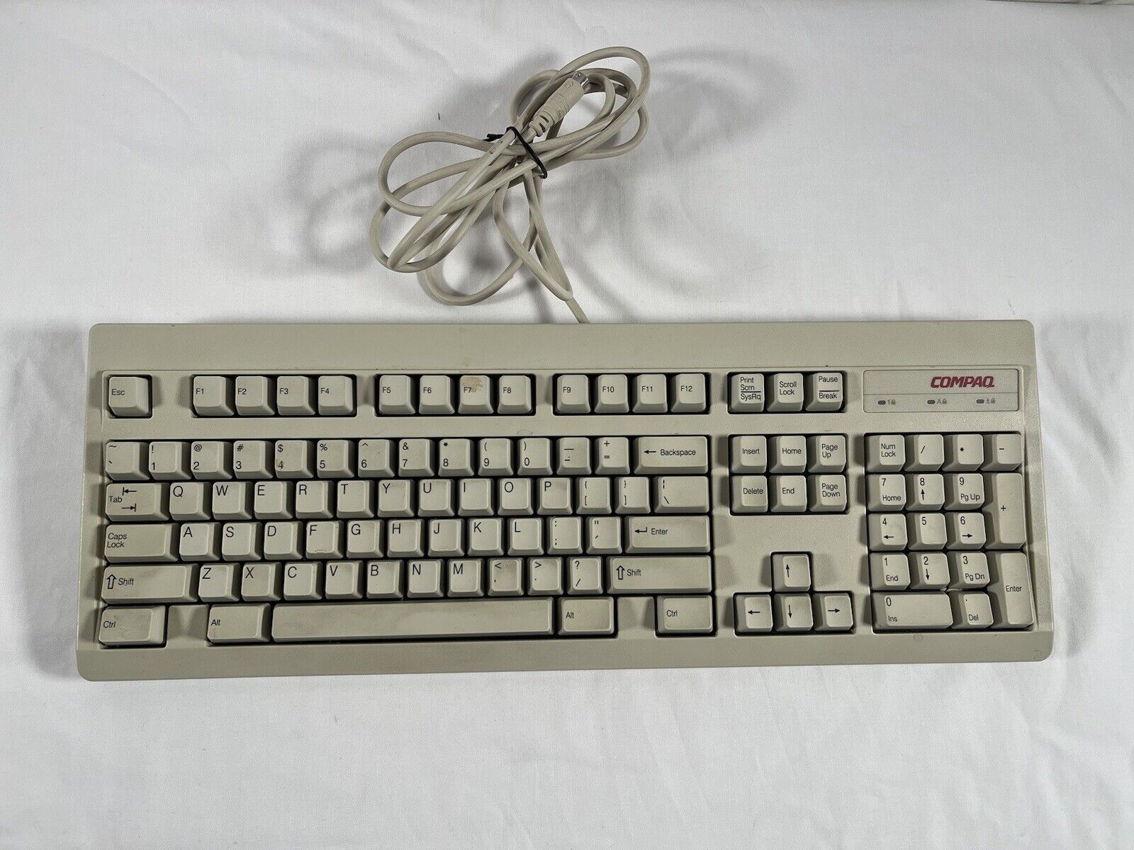 Compaq RT101 Vintage Mechanical Keyboard Wired PS/2 Connection 