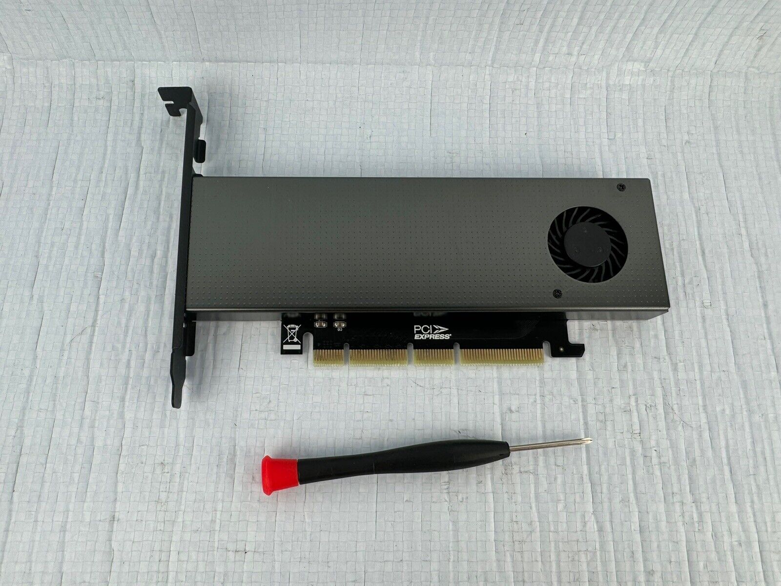M.2 NVME ProSATA SSD To PCI-E 3.0 X4 M + B Key Adapter Card With Cooling Fan USA