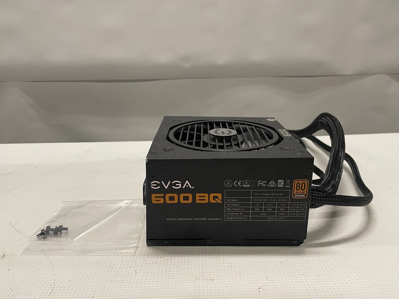 EVGA 600BQ 80+ Bronze 600W Semi Modular FDB PSU