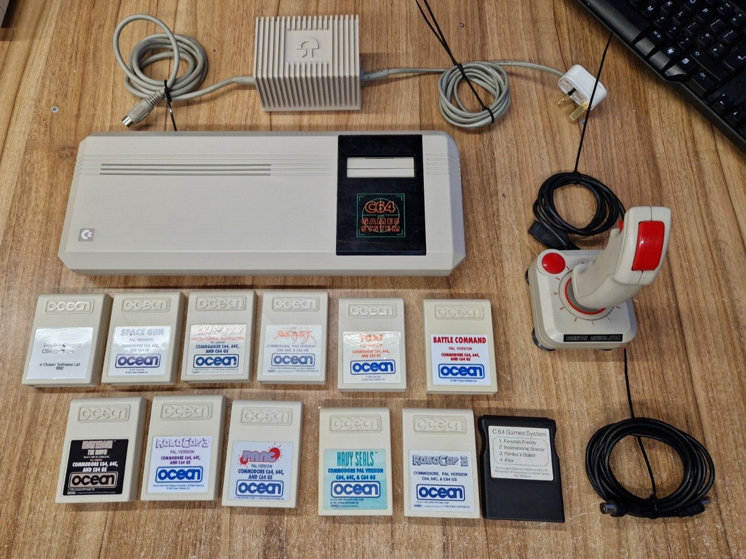 Ultra Rare Commodore 64GS with 12 Game Cartridges Tested