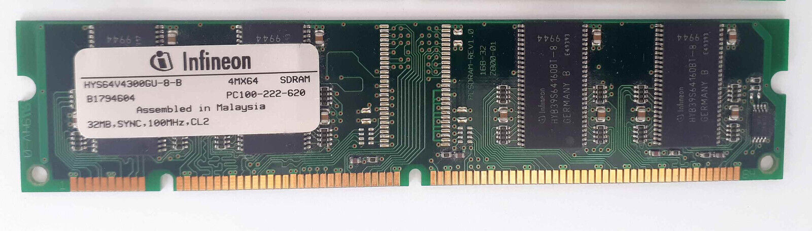 SDRAM PC66 - PC133, Memory 32MB - 256MB, 168 pin for vintage PC