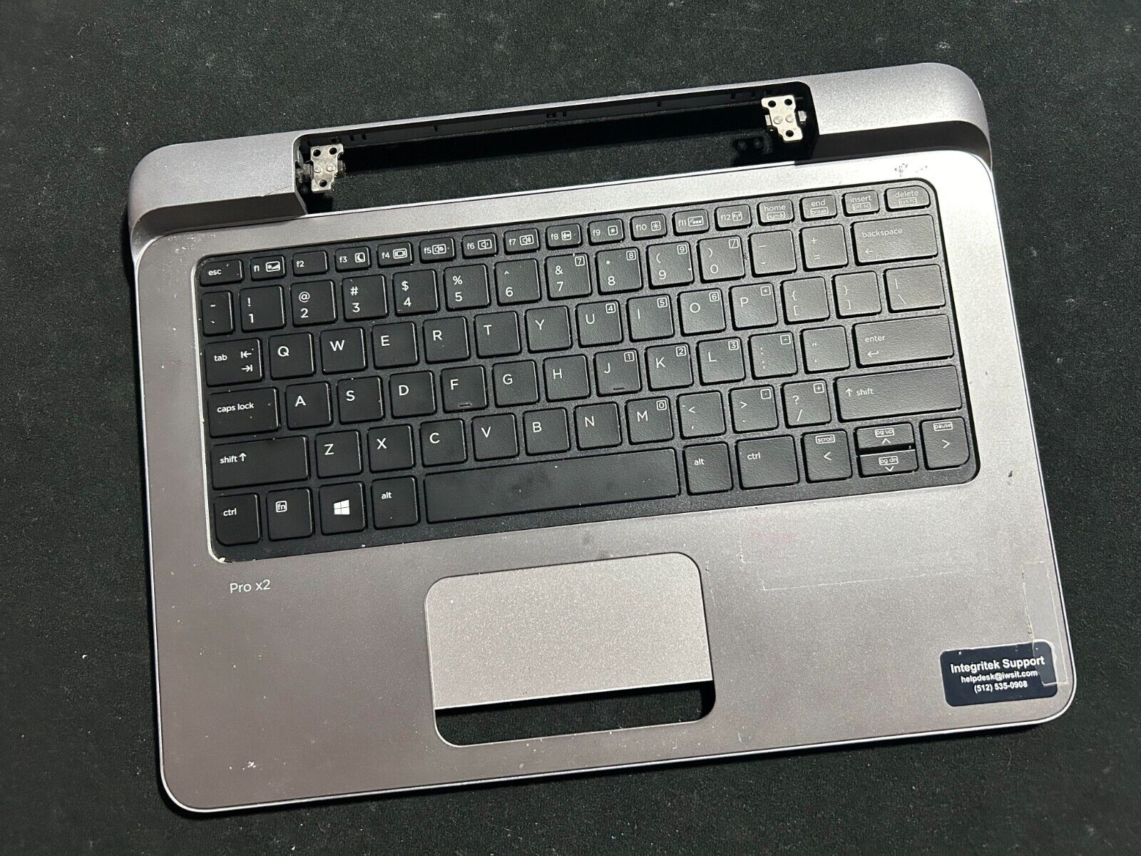 Genuine HP Pro X2 612 G1 Palmrest Cover US Backlit Keyboard 6070B0773801