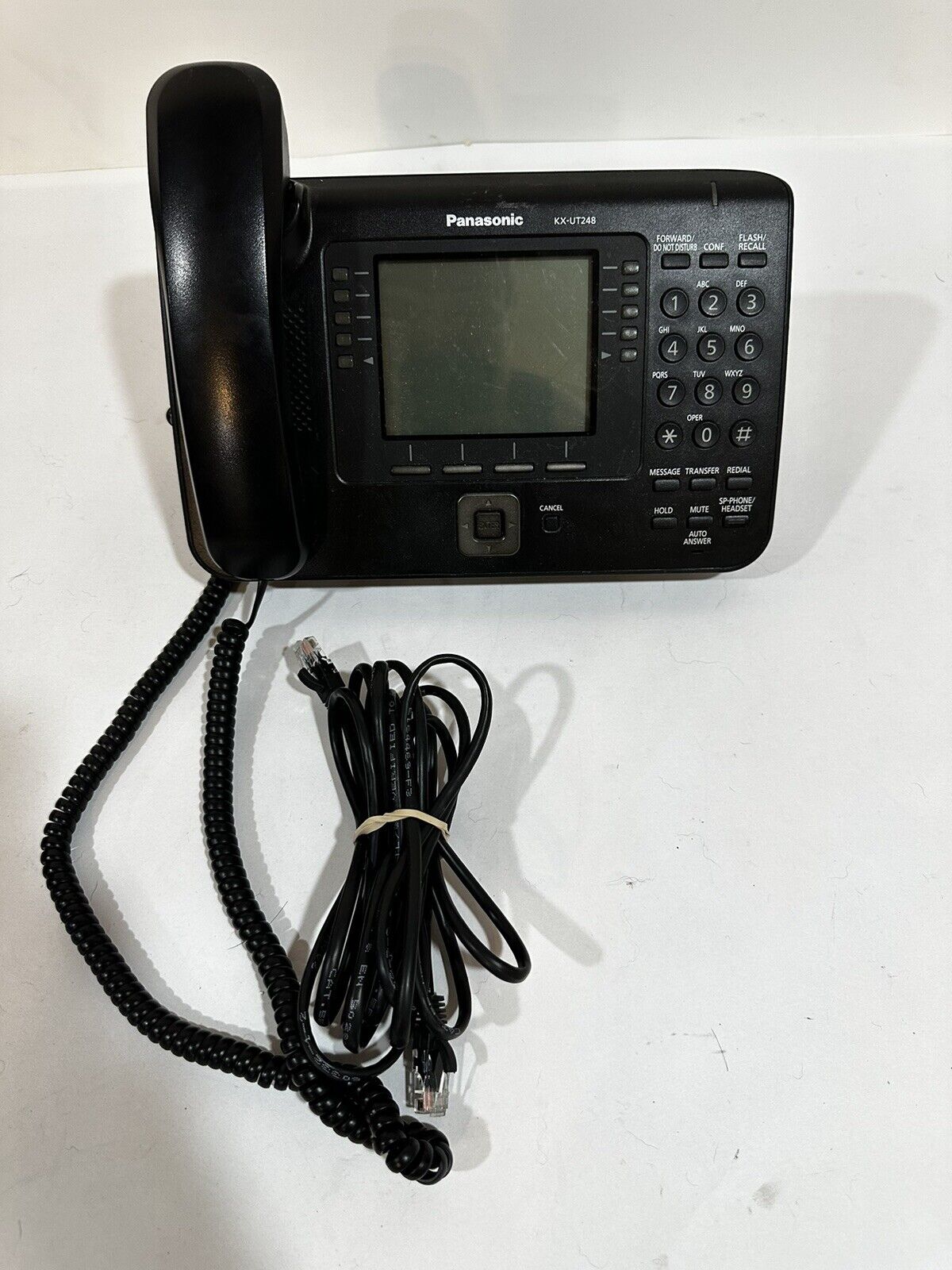 Lot of 5 Panasonic KX-UT248 Executive VoIP SIP HD Voice Phone