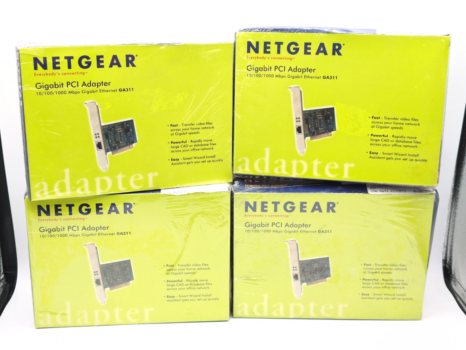 Lot of 4 New in Box Netgear Ethernet PCI Network Adapter (GA311) Gigabit