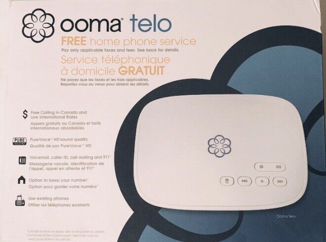 Ooma Telo Free Smart Home Phone Service VOIP White