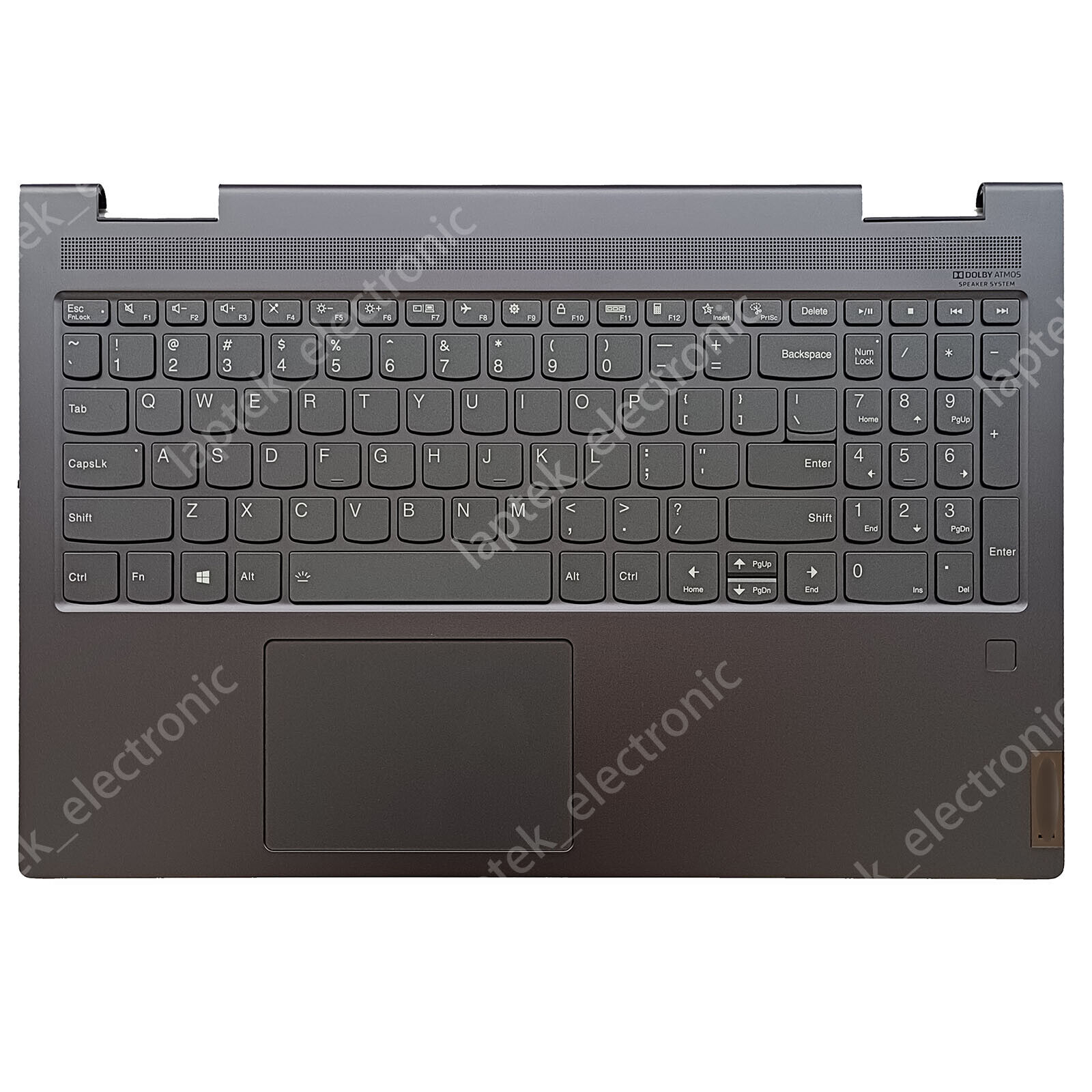 For Lenovo Yoga 7-15ITL5 Palmrest Case Backlit Keyboard Touchpad 5CB1A22487 Gray