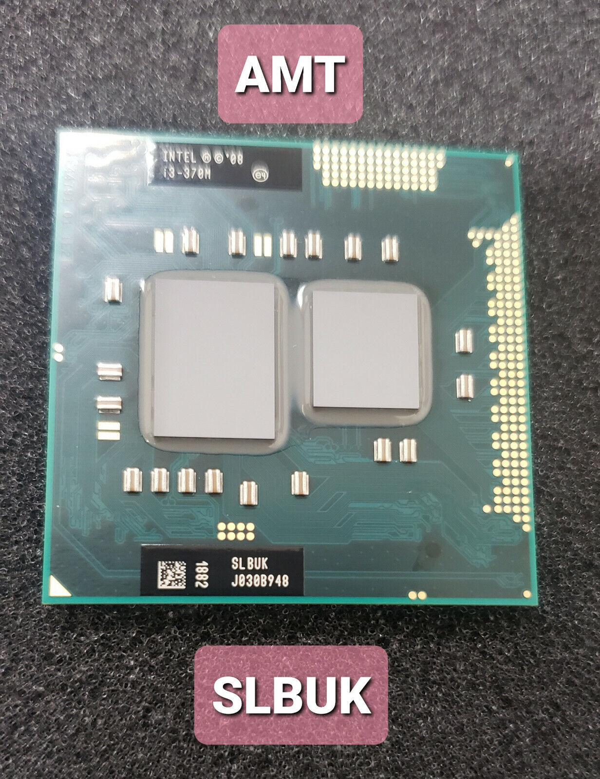 SLBUK Intel Core i3-370M 2.4GHz Socket G1 3MB CPU Processor