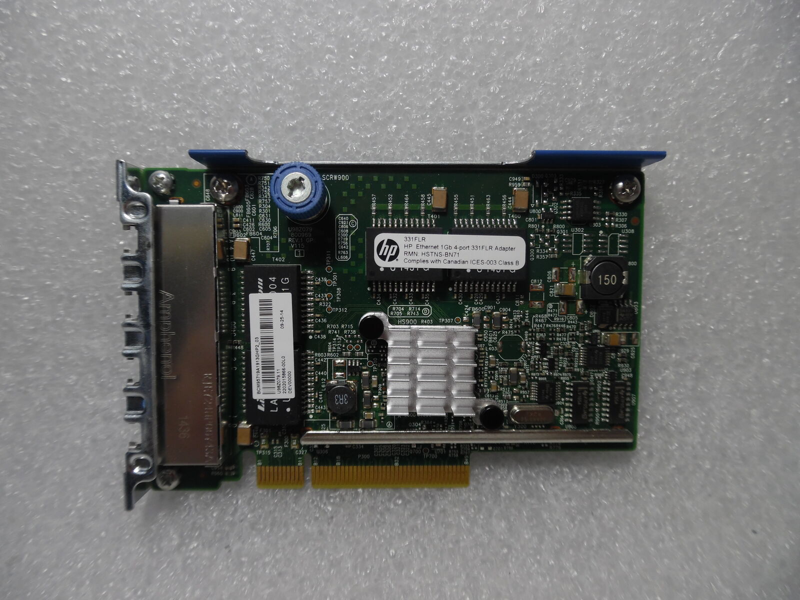 HP 629133-002 // 331FLR // HSTNS-BN71 1Gb 4-Port Ethernet Adapter Card