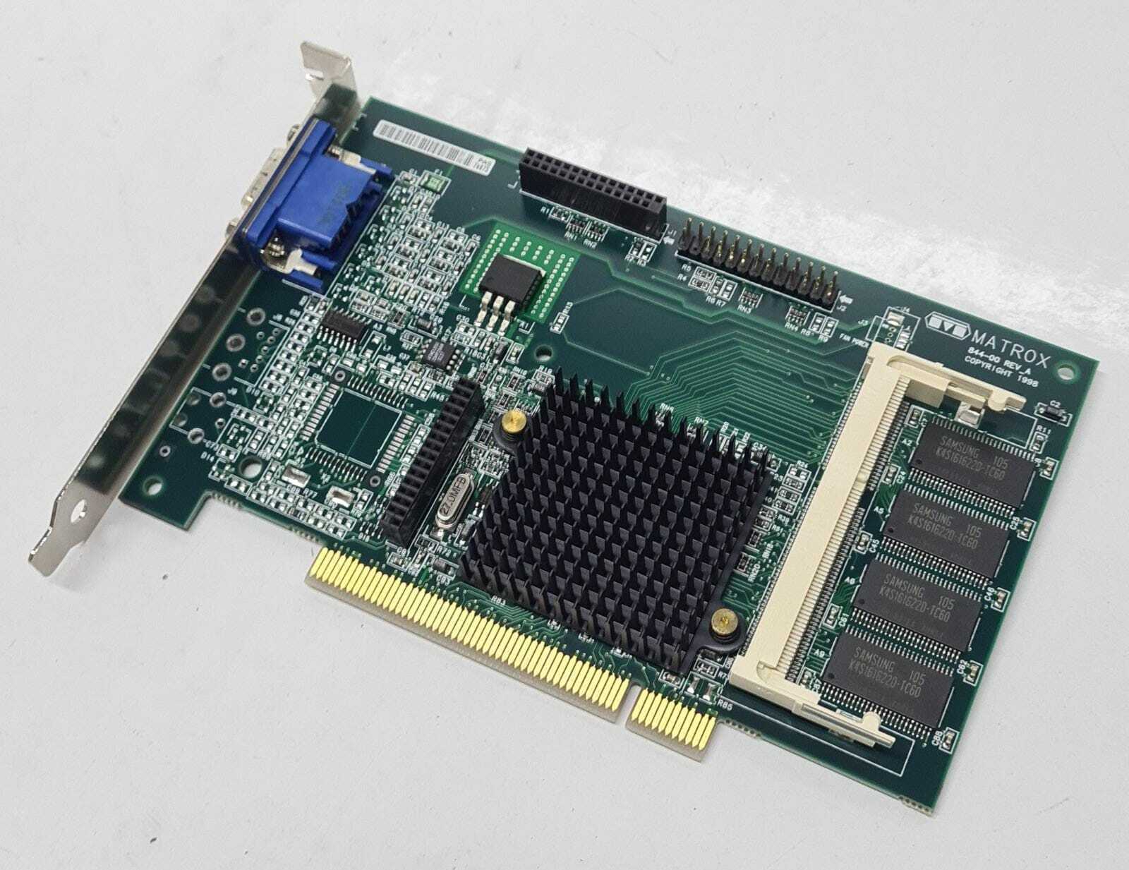 Creo MATROX 844-00 Rev. A MGI G2+/MILP/8D/IBM PCI Video Graphic Card