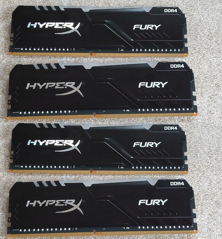HyperX Fury 32GB (Pack of 4 x 8GB) DDR4 3733MHZ RGB RAM for Gaming