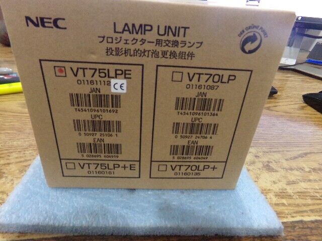Genuine NEC Model: VT75LPE Lamp.  New Old Stock Factory Sealed
