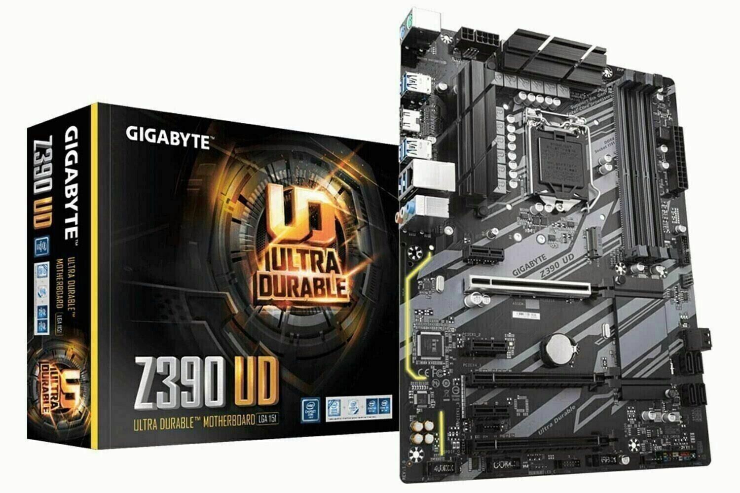 NEW GIGABYTE Z390 UD Motherboard LGA 1151 Intel Z390 4×DDR4 ATX HDMI M.2 Core