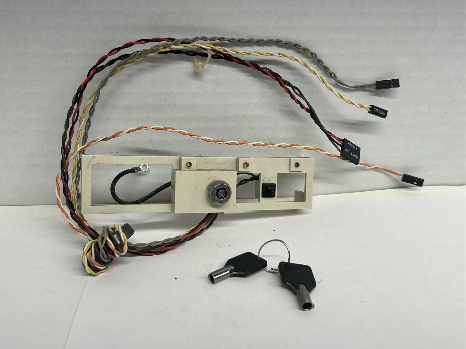 Vintage Locking Key Switch For Computer Hard Drive Caddy With 2 Tubular Keys