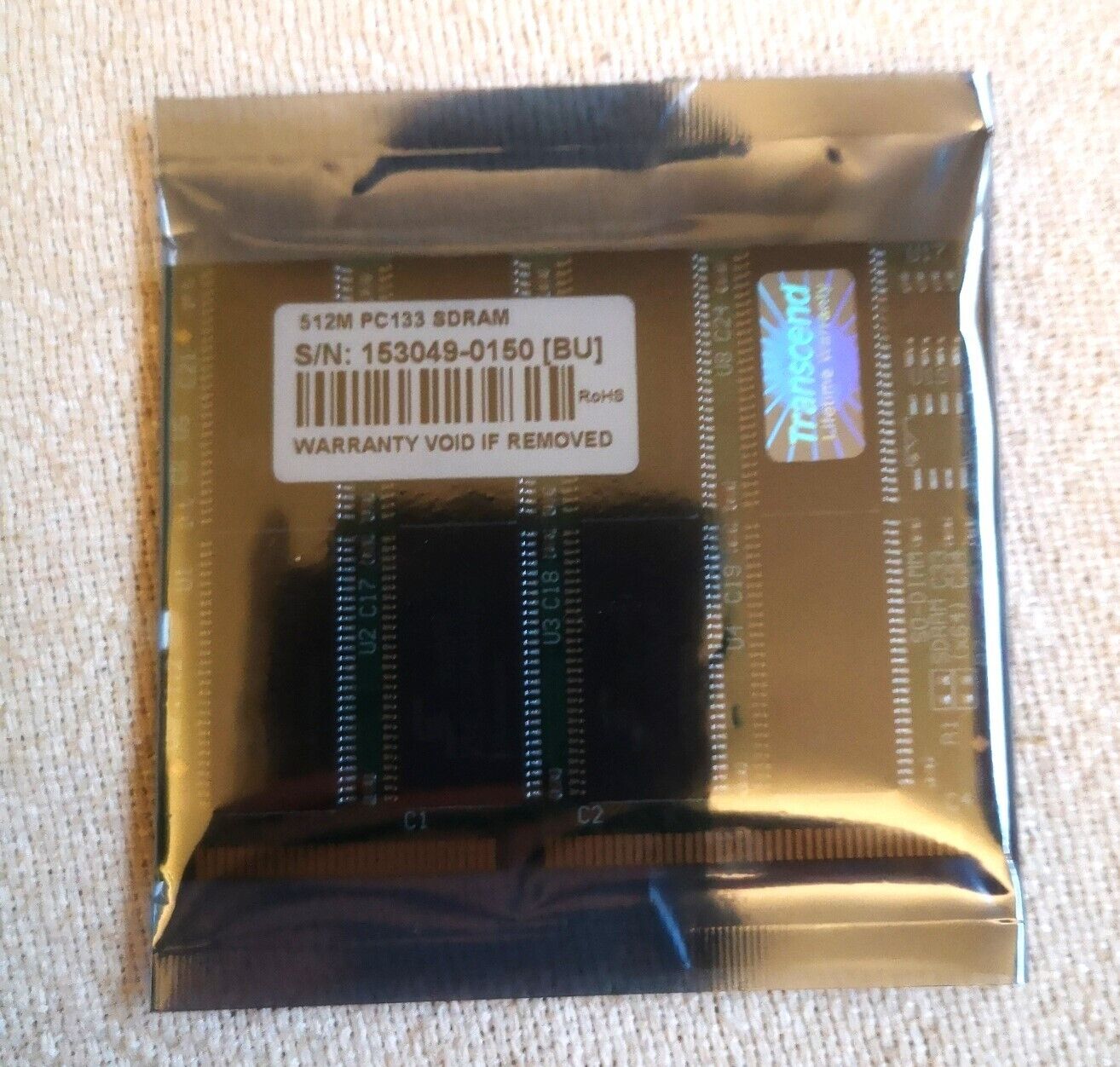 TRANSCEND 512 MB PC133 SDRAM