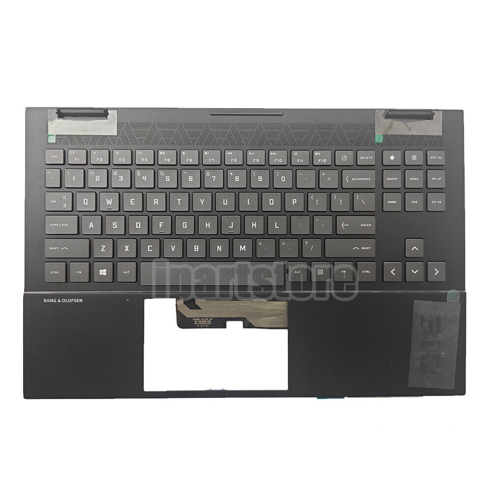 New For HP OMEN Laptop 15-EK 15-EN Palmrest w/RGB Backlit Keyboard M00667-001