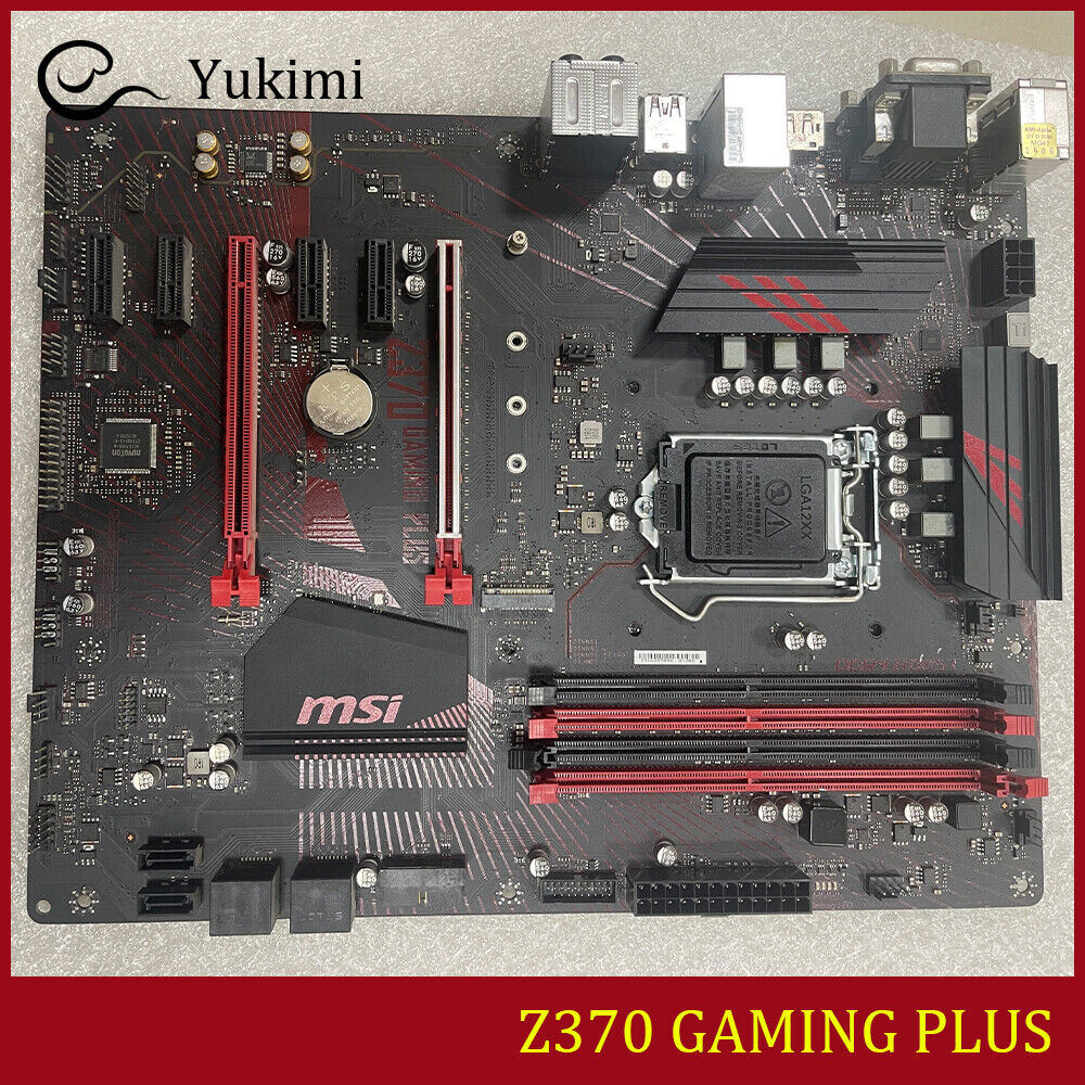 FOR MSI Z370 GAMING PLUS DDR4 LGA1151 VGA DVI-D 64GB ATX Motherboard