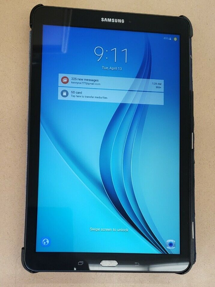 Samsung Galaxy Tab E SM-T560NZKUXAR 16GB, Wi-Fi, 9.6 inch Tablet - Black
