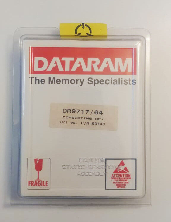 Vintage Dataram Ram Memory Stick 64MB - DR9717 / 64MB p/n 69740