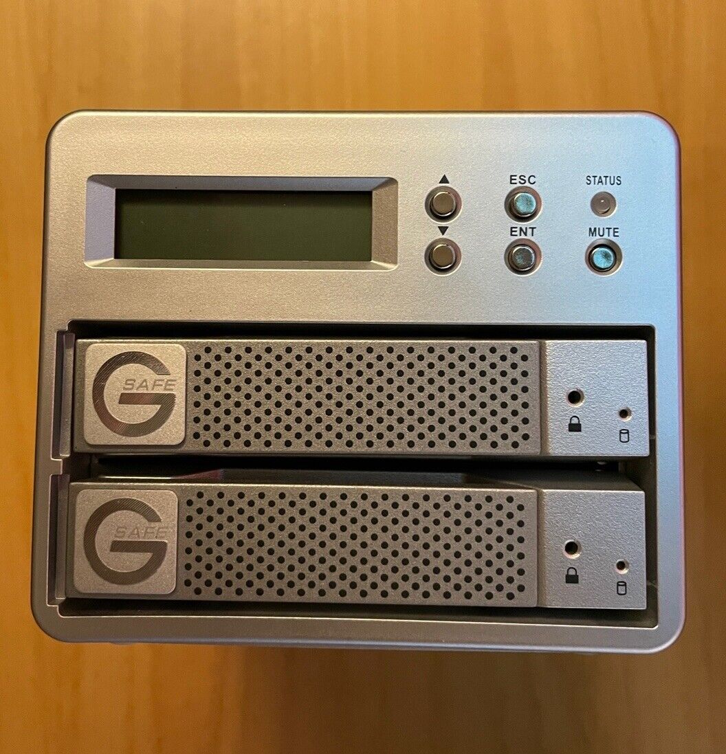 G-Technology G SAFE RAID-1 Hot Swappable External HDD 2 x Trays (no HDs)