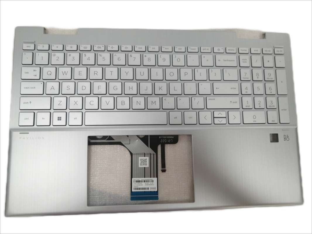 New HP pavilion x360 15-er1051cl bottom case keyboard/backlighting N19146-001 US