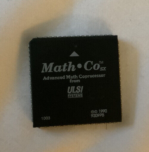 Lot  Of 10 ULSI 80387sx FPU LCC FasMath Math CoProcessor 387SX 16-40 MHz