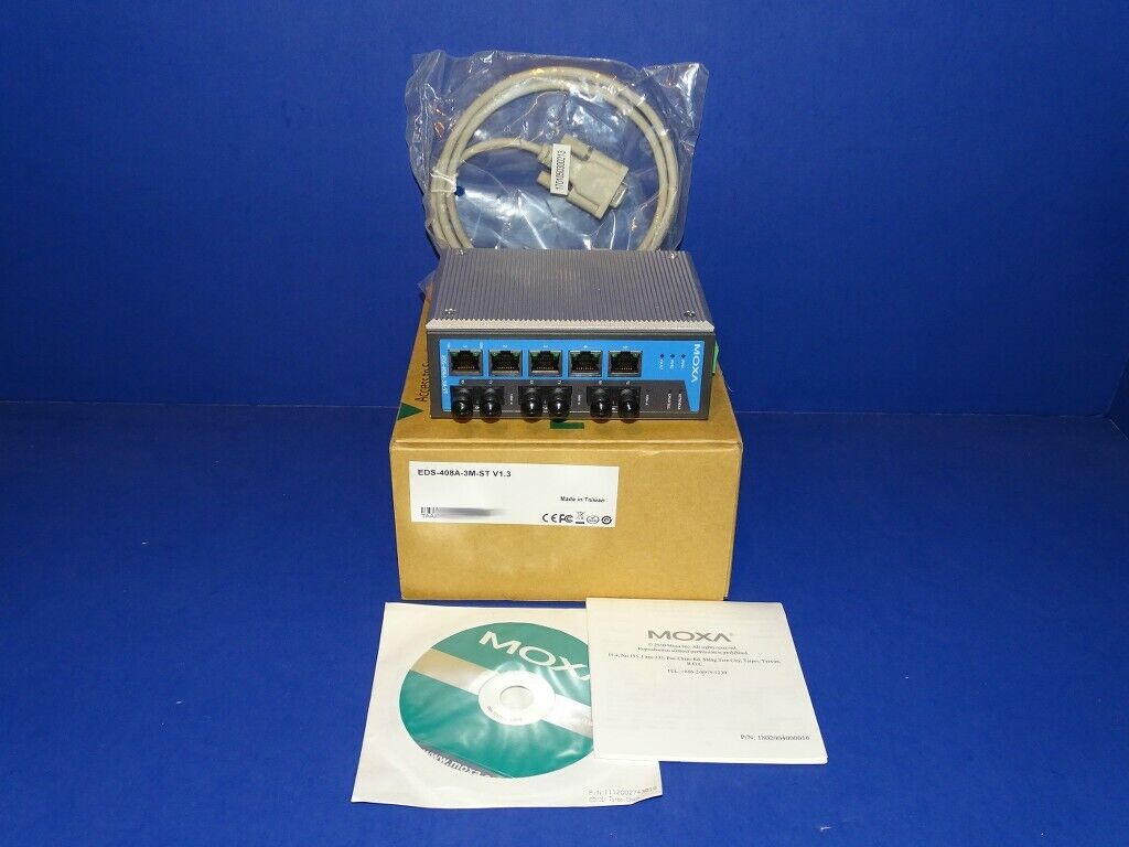 NEW IN ORIGINAL BOX EDS-408A-3M-ST Managed Ethernet Switch