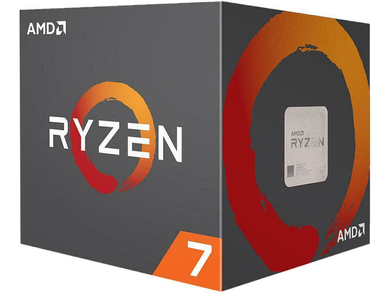 AMD Ryzen 7 2700X 8-Core Processor 3.7 GHz (4.3 Max) LED Cooler  YD270XBGAFBOX 