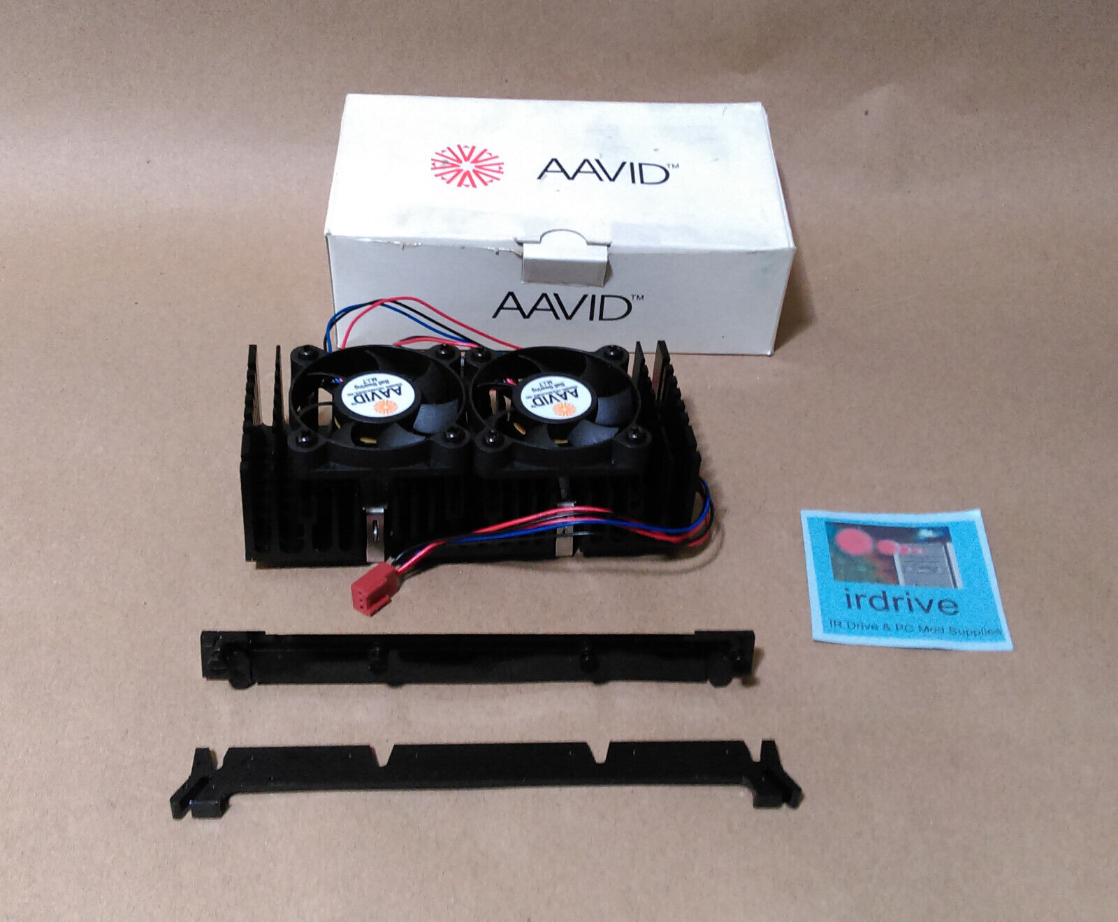 AAVID DUAL Fan CPU Cooler for Intel Pentium II Slot 1 AMD Athlon, Ball Bearing 