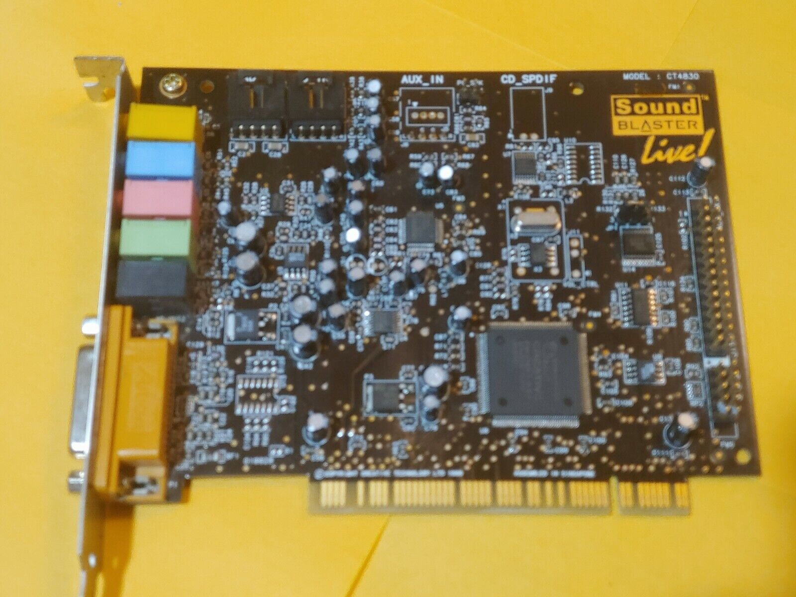Creative Labs CT4830 Sound Blaster Live PCI Audio Sound Card Midi Port Vintage