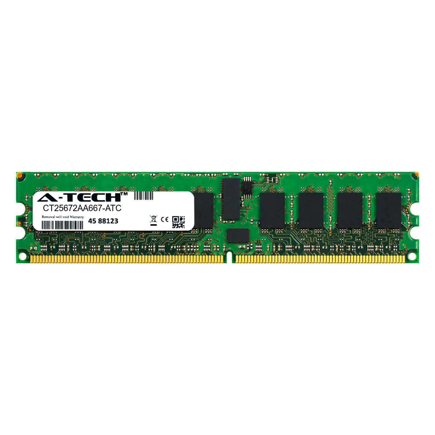 2GB DDR2 PC2-5300E ECC UDIMM (Crucial CT25672AA667 Equivalent) Server Memory RAM